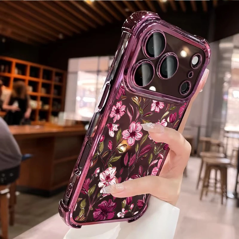 Винтажный чехол с красным цвет – обзор и цена Vintage Floral Pattern Soft Case