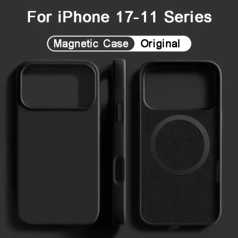 Модный чехол для iPhone 18, 17 – обзор и цена Liquid Silicone Magnetic Phone Case