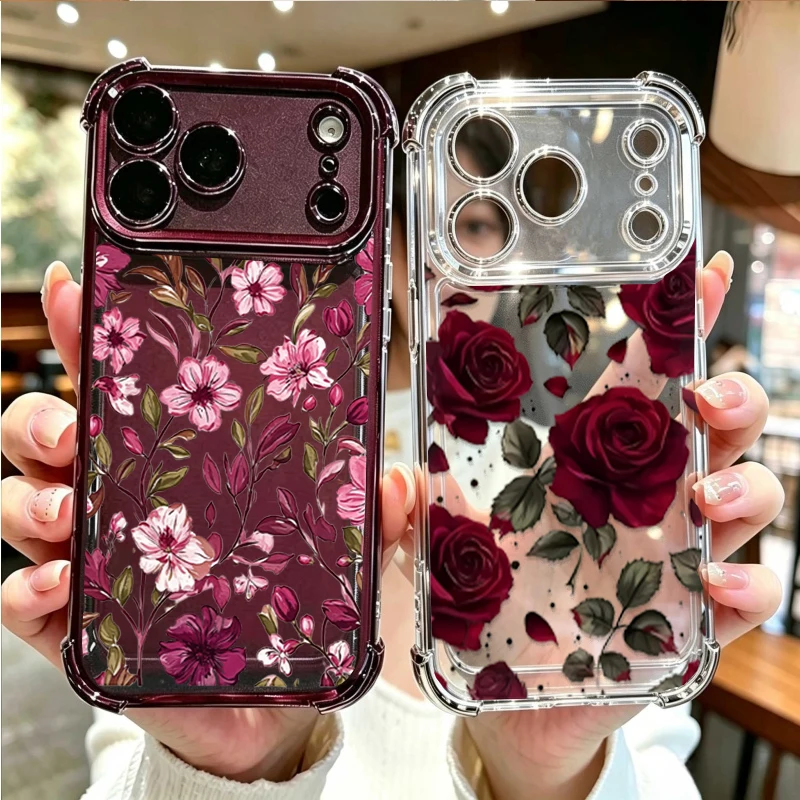 Винтажный чехол с красным цвет – обзор и цена Vintage Floral Pattern Soft Case